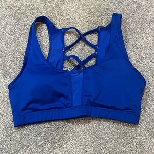 Marika Women’s Strappy Sports Bra - Blue